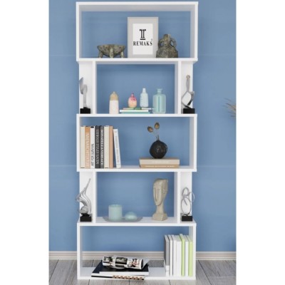 Lılly 6 Raflı Kitaplık Ofis çalışma odası çoçuk raf çok amaçlı dolap raf